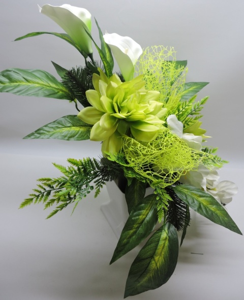 Stroik na cmentarz z kwiatów sztucznych wazon na grób kompozycja na cmentarz Stroik na cmentarz z kwiatów sztucznych wazon na grób kompozycja na cmentarz