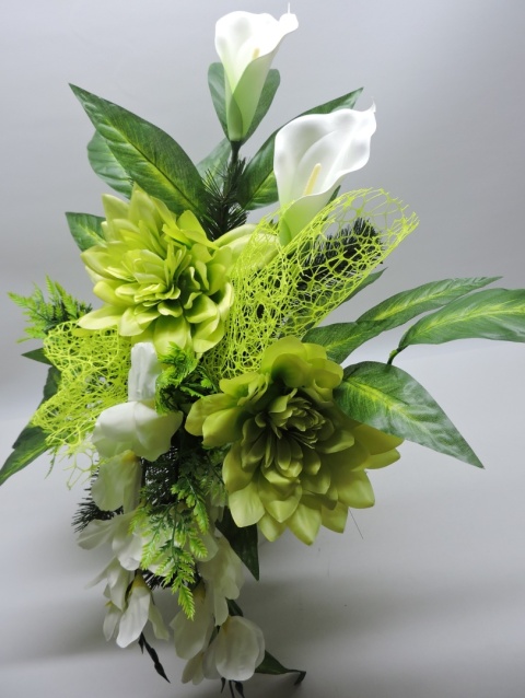 Stroik na cmentarz z kwiatów sztucznych wazon na grób kompozycja na cmentarz Stroik na cmentarz z kwiatów sztucznych wazon na grób kompozycja na cmentarz