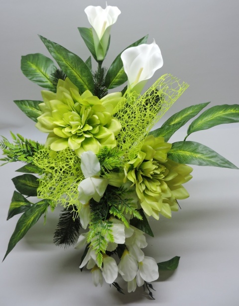 Stroik na cmentarz z kwiatów sztucznych wazon na grób kompozycja na cmentarz Stroik na cmentarz z kwiatów sztucznych wazon na grób kompozycja na cmentarz