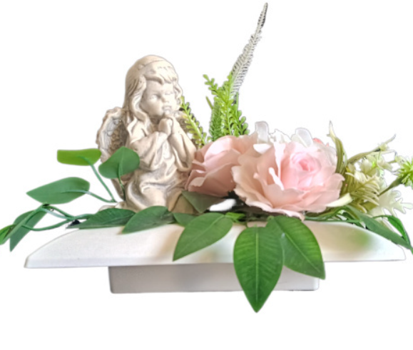 Nowa Kompozycja na Grób z Aniołkiem – Upamiętnij Bliskich w Piękny Sposób